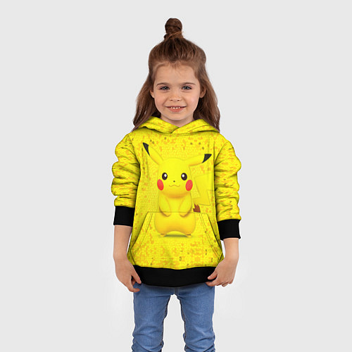 Детская толстовка Pikachu / 3D-Черный – фото 4