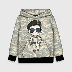 Толстовка-худи детская Song Joong Ki: Camo, цвет: 3D-черный