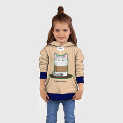 Толстовка-худи детская Catpuccino, цвет: 3D-синий — фото 2