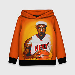 Толстовка-худи детская LeBron James: Heat, цвет: 3D-черный
