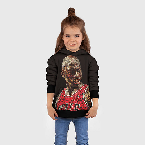 Детская толстовка Michael Jordan / 3D-Черный – фото 4