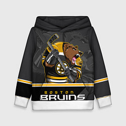 Толстовка-худи детская Boston Bruins, цвет: 3D-белый