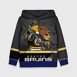 Толстовка-худи детская Boston Bruins, цвет: 3D-синий