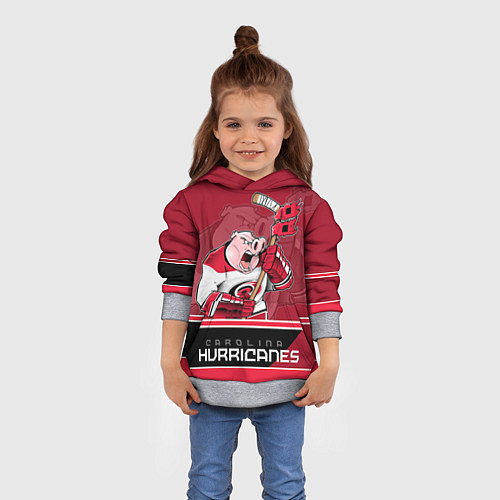 Детская толстовка Carolina Hurricanes / 3D-Меланж – фото 4