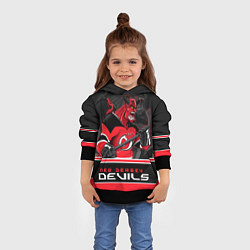 Толстовка-худи детская New Jersey Devils, цвет: 3D-черный — фото 2