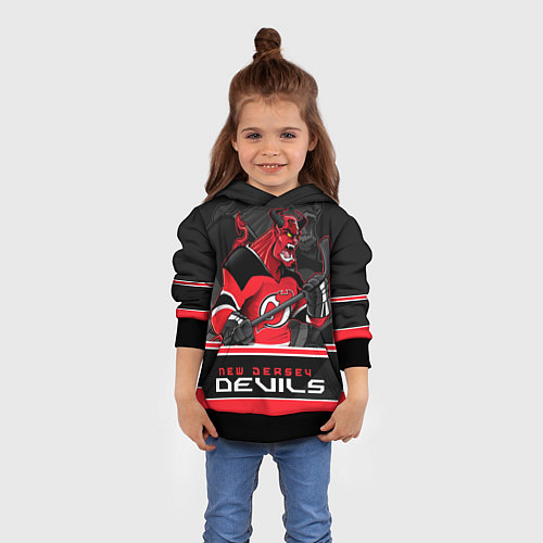 Детская толстовка New Jersey Devils / 3D-Черный – фото 4