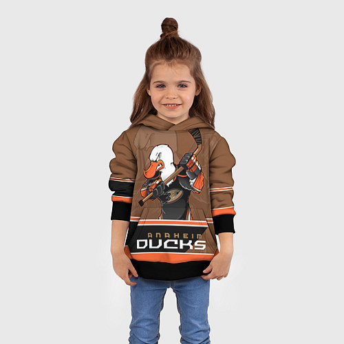 Детская толстовка Anaheim Ducks / 3D-Черный – фото 4