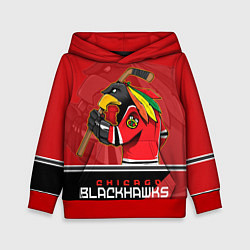 Толстовка-худи детская Chicago Blackhawks, цвет: 3D-красный