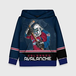 Толстовка-худи детская Colorado Avalanche, цвет: 3D-синий