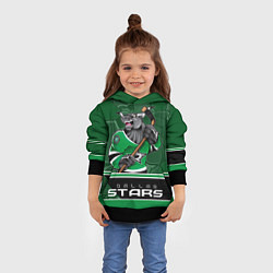Толстовка-худи детская Dallas Stars, цвет: 3D-черный — фото 2