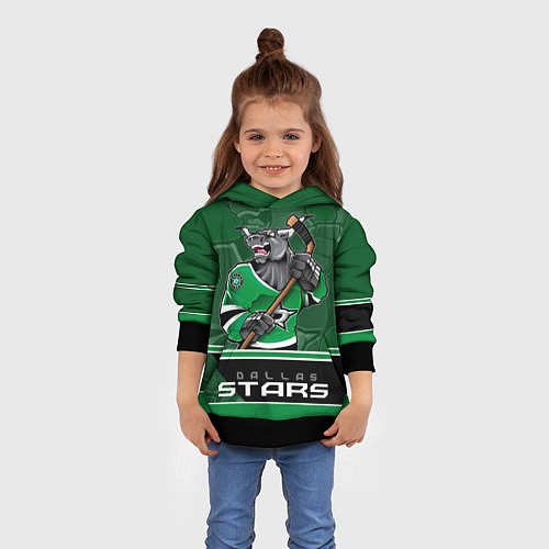 Детская толстовка Dallas Stars / 3D-Черный – фото 4