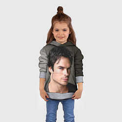 Толстовка-худи детская Ian Somerhalder, цвет: 3D-меланж — фото 2