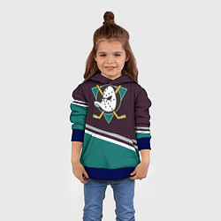 Толстовка-худи детская Anaheim Ducks, цвет: 3D-синий — фото 2