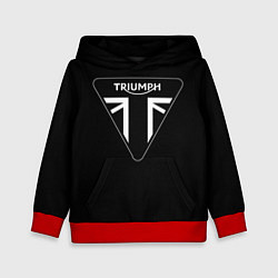 Толстовка-худи детская Triumph 4, цвет: 3D-красный