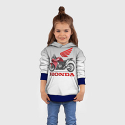 Толстовка-худи детская Honda 2, цвет: 3D-синий — фото 2