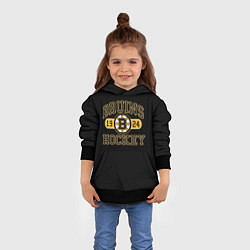 Толстовка-худи детская Boston Bruins: Est.1924, цвет: 3D-черный — фото 2