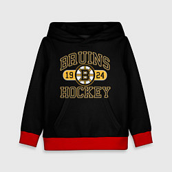 Толстовка-худи детская Boston Bruins: Est.1924, цвет: 3D-красный