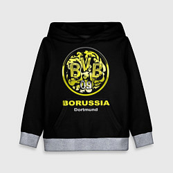 Толстовка-худи детская Borussia Dortmund, цвет: 3D-меланж