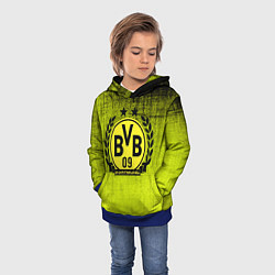 Толстовка-худи детская Borussia5, цвет: 3D-синий — фото 2