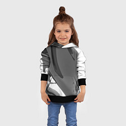 Толстовка-худи детская Краска, цвет: 3D-черный — фото 2