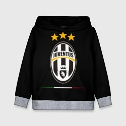 Толстовка-худи детская Juventus: 3 stars, цвет: 3D-меланж
