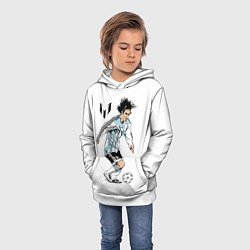 Толстовка-худи детская Messi Young, цвет: 3D-белый — фото 2