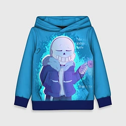 Толстовка-худи детская Winter Sans, цвет: 3D-синий