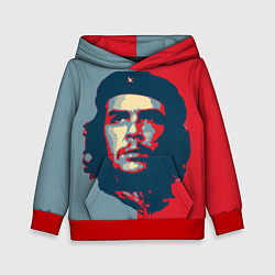 Толстовка-худи детская Che Guevara, цвет: 3D-красный