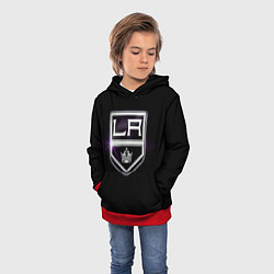 Толстовка-худи детская Los Angeles Kings, цвет: 3D-красный — фото 2