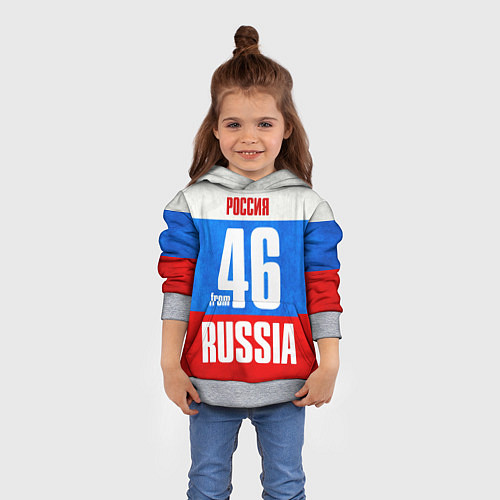 Детская толстовка Russia: from 46 / 3D-Меланж – фото 4