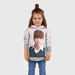 Толстовка-худи детская Kim SeokJin, цвет: 3D-меланж — фото 2