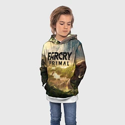 Толстовка-худи детская Far Cry: Primal, цвет: 3D-белый — фото 2
