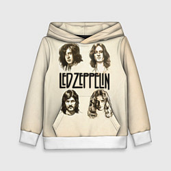 Толстовка-худи детская Led Zeppelin Guys, цвет: 3D-белый