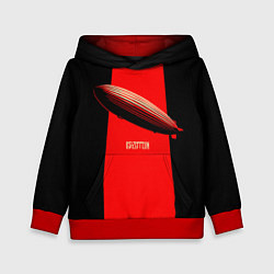 Толстовка-худи детская Led Zeppelin: Red line, цвет: 3D-красный