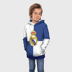 Толстовка-худи детская Real Madrid: Blue style, цвет: 3D-синий — фото 2