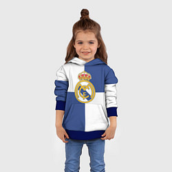 Толстовка-худи детская Real Madrid: Blue style, цвет: 3D-синий — фото 2