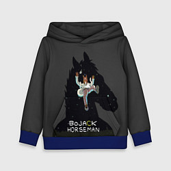 Толстовка-худи детская Bojack Horseman, цвет: 3D-синий