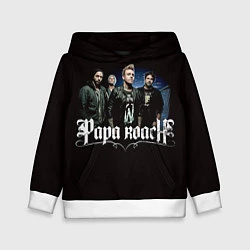 Толстовка-худи детская Paparoach: Black style, цвет: 3D-белый