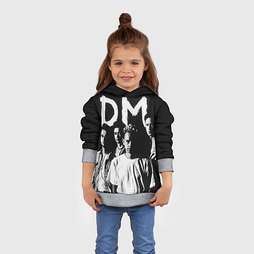 Детская толстовка Depeche mode: black / 3D-Меланж – фото 4
