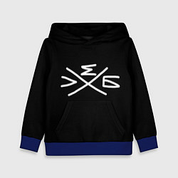 Толстовка-худи детская Хлеб: символ, цвет: 3D-синий