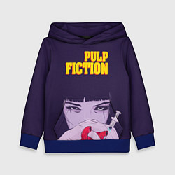 Толстовка-худи детская Pulp Fiction: Dope Heart, цвет: 3D-синий