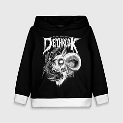 Толстовка-худи детская Dethklok: Goat Skull, цвет: 3D-белый