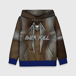 Толстовка-худи детская Overkill: Metal Skull, цвет: 3D-синий