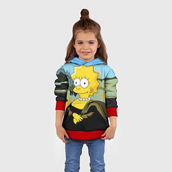 Толстовка-худи детская Mona Liza, цвет: 3D-красный — фото 2