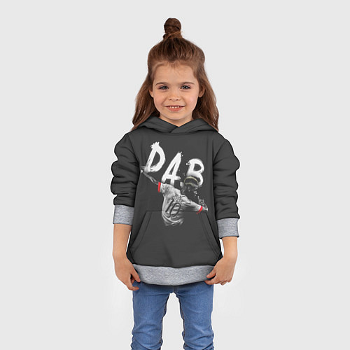 Детская толстовка Paul Pogba: Dab / 3D-Меланж – фото 4