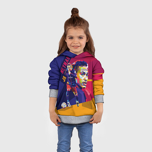 Детская толстовка Jr. Neymar / 3D-Меланж – фото 4