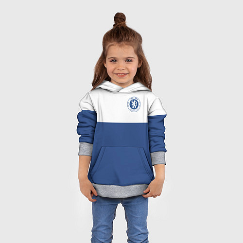 Детская толстовка Chelsea FC: Light Blue / 3D-Меланж – фото 4