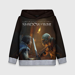 Толстовка-худи детская Shadow of War 8, цвет: 3D-меланж