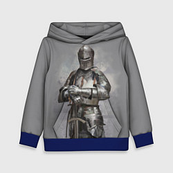 Толстовка-худи детская Рыцарь, цвет: 3D-синий