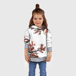 Толстовка-худи детская САКУРА, цвет: 3D-меланж — фото 2